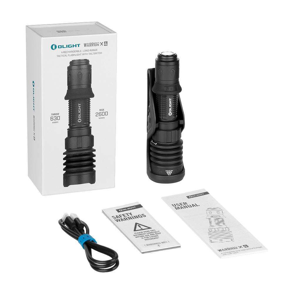 Olight Warrior X 4 | taktisk ficklampa | 2.600 lm