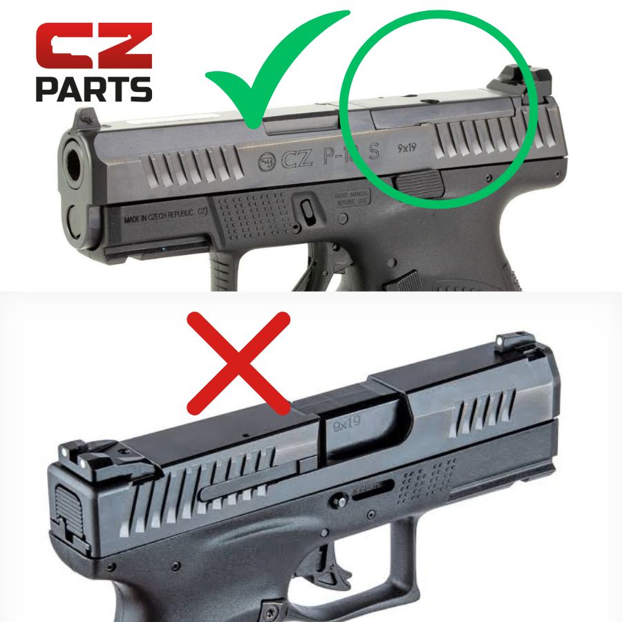 CZ P-10 OR adapterplatta | Shield RMSc & Holosun K-series footprint 