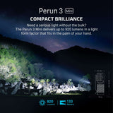 Olight Perun 3 Mini | uppladdningsbar pannlampa | 1.250 lm