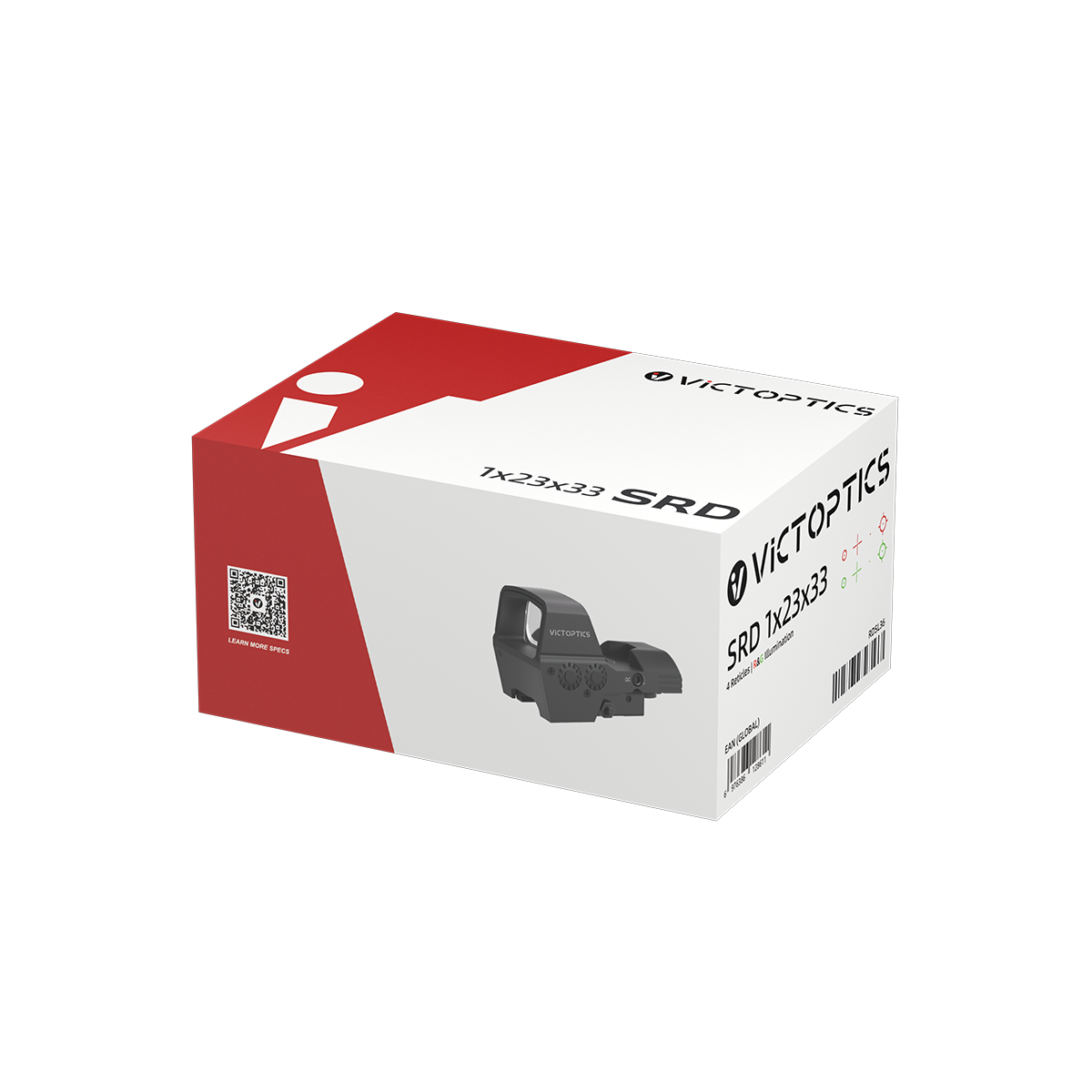 VictOptics SRD 1x23x33 Four-Reticle rödpunktsikte